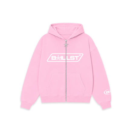 Pink Zipper Hoodie